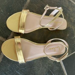 Gold Flat Sandals
